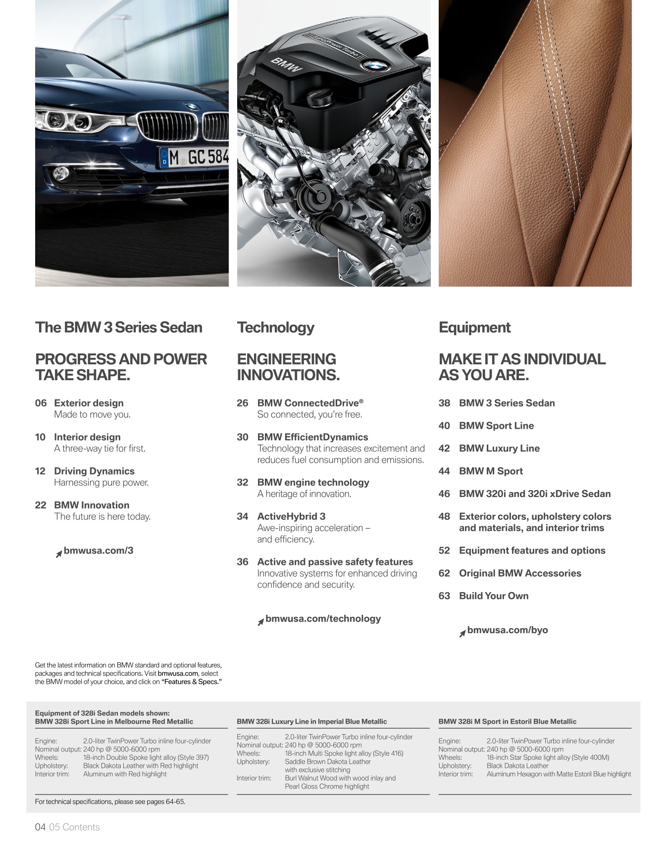 2014 BMW 3-Series Sedan Brochure Page 31